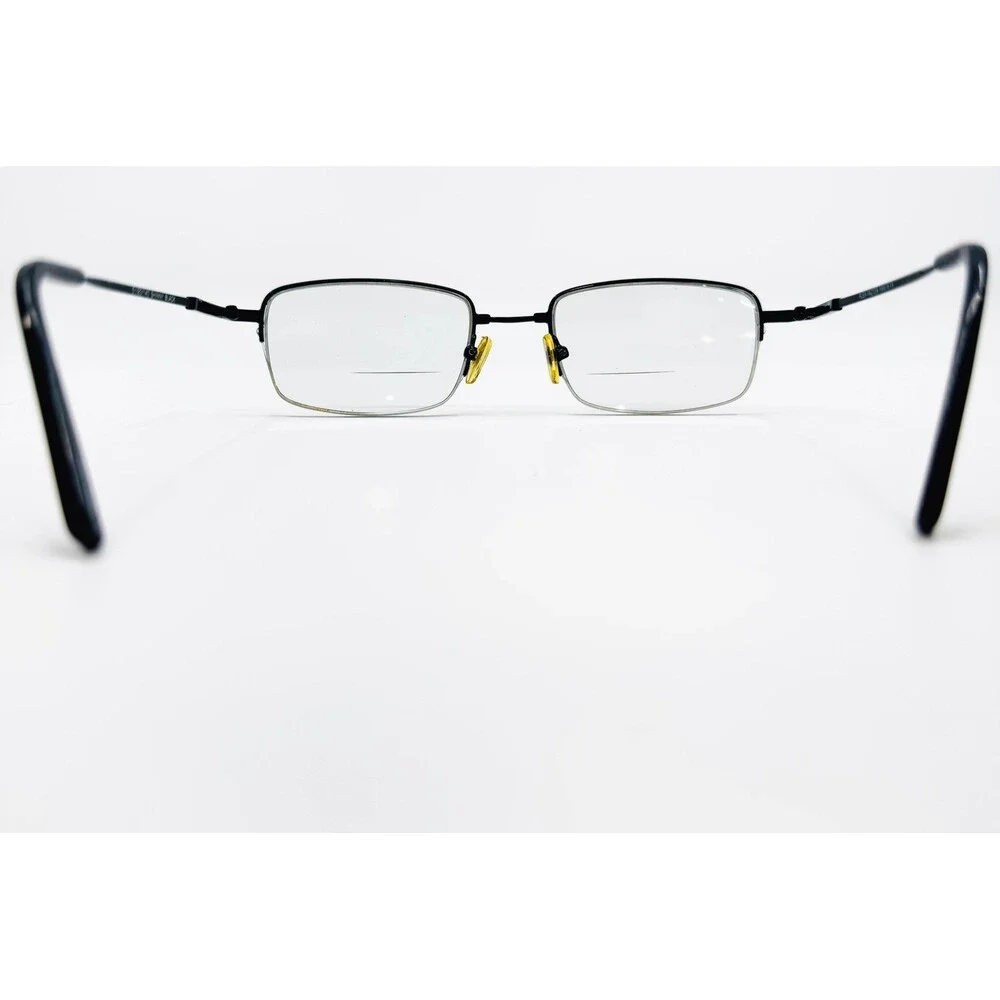 Flex Factor F5076 Eyeglasses Men Shinny Black Half Rim Rectangle 51/20/140 39595